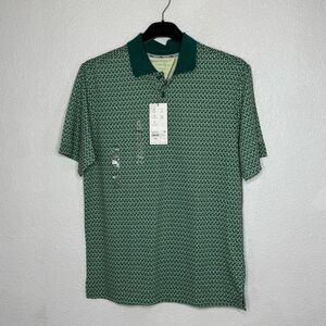 Walter Hagen Green NWT  Geometric Men's Polo Shirt Size S